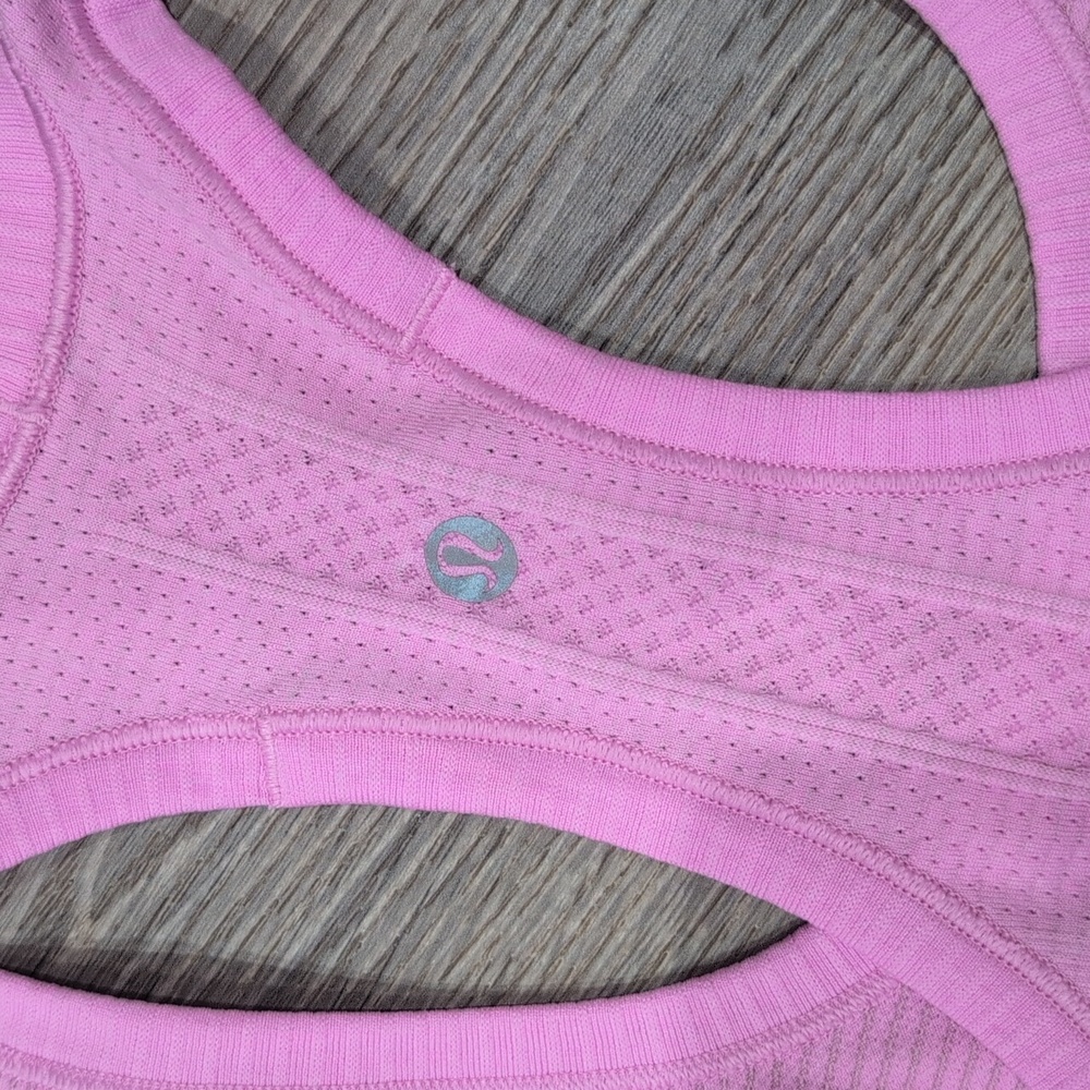 like new bubble gum pink lululemon top - Picture 3 of 5